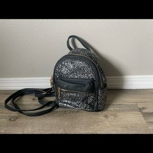 Mini Sparkle Black Backpack
